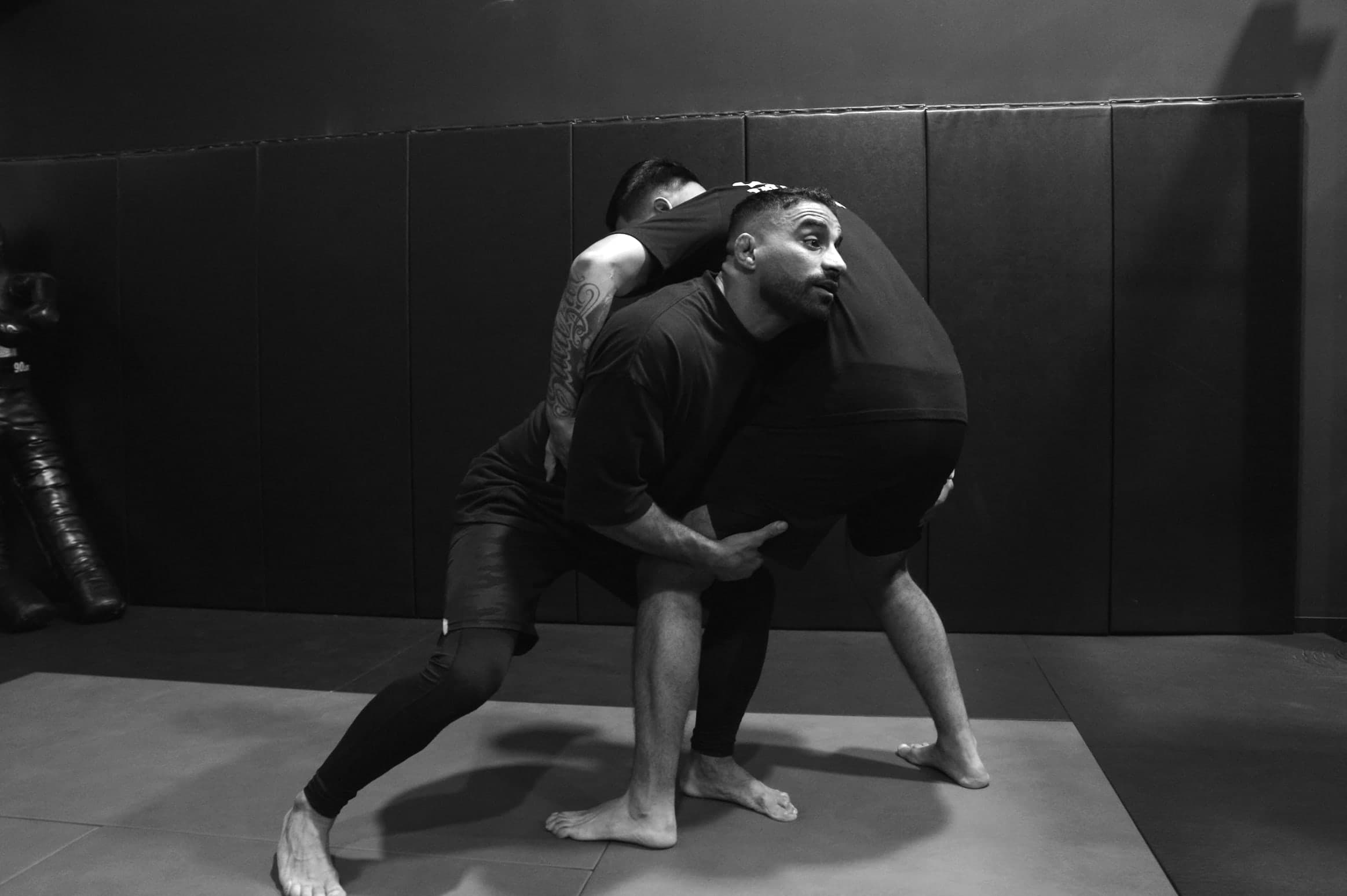 MMA clinch and takedown drilling